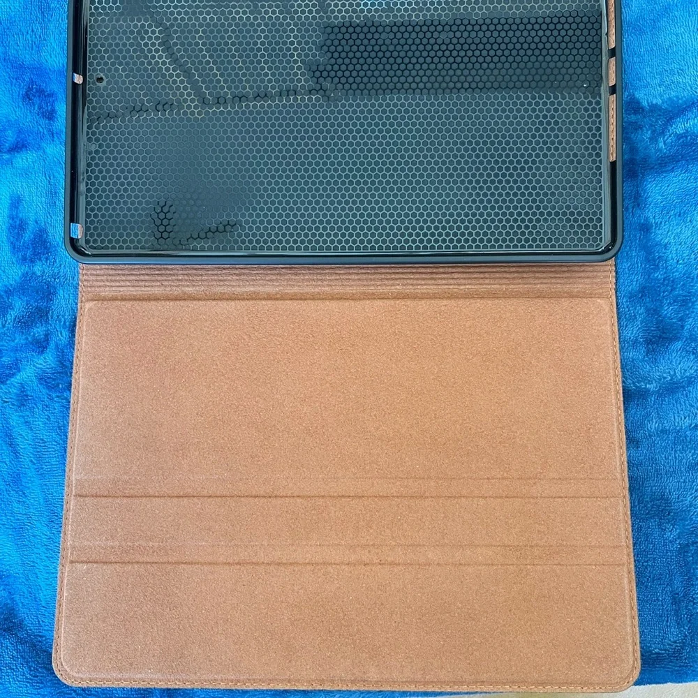 iPad tooled leather case